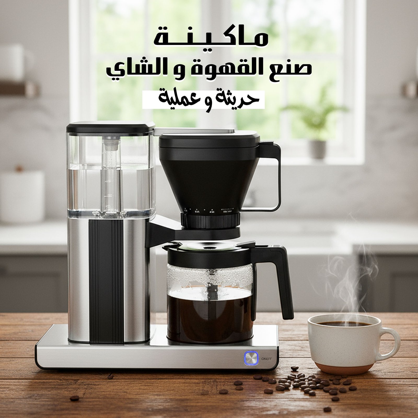 dceba6d7-5e11-40e1-b71d-a14e4e0f0672.jpg ماكينة صنع القهوة و الشاى العملية الحديثة بضمان عامين - الصورة 1
